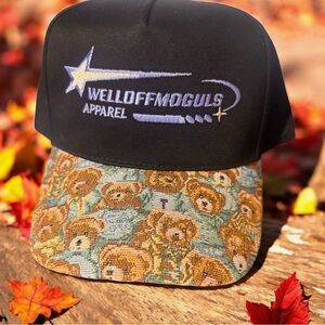 WelloffMoguls Floral Bear trucker